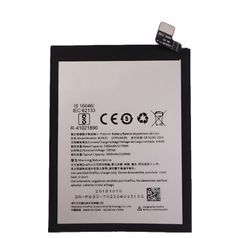 Акумулятор OnePlus 3T (A3010) BLP633 (3400mAh) [Original PRC] 12 міс. гарантії