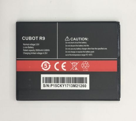 Акумуляторна батарея Cubot R9 (2600mAh) [Original PRC] 12 міс. гарантії