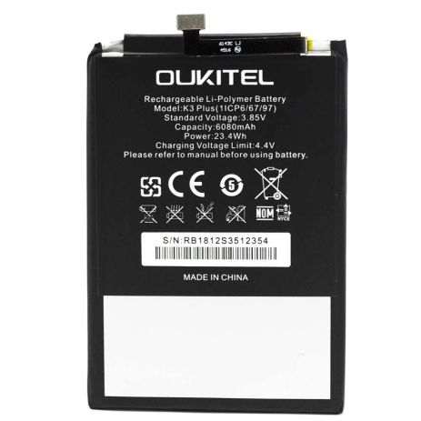 Акумулятор Oukitel K3 Plus [Original PRC] 12 міс. гарантії