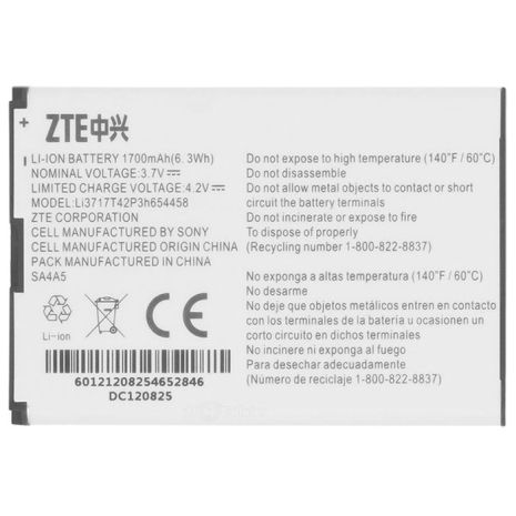 Аккумулятор для ZTE Li3717T42P3h654458 WiFi-router (Verizon 890L, MF63, AC60, EUFI890, AR918B) [Original PRC] 12 мес. гарантии