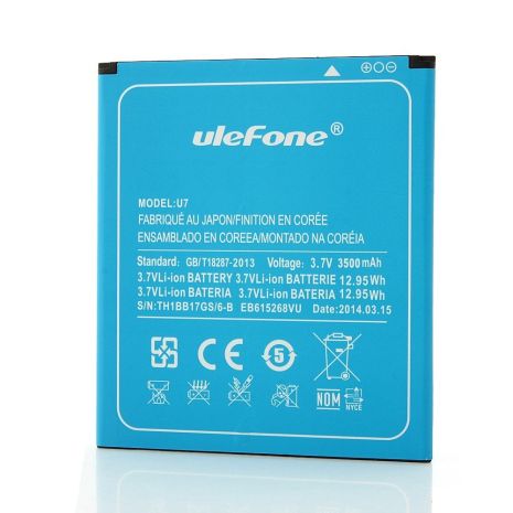 Аккумулятор для Ulefone U7 (Carpad t69 Max, Created N7, Orientphone Mega Pro 7, Star u69, Vido M87, Gdippo X7, Tronsmart PS7, Luftco AoneX, Mlais M81, Nibiru Jupiter M1, Chinavasion OEM 7") [Original PRC] 12 мес. гарантии