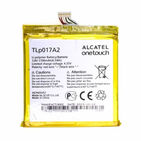 Акумулятори для Alcatel OT-6012 (TLp017А2) [Original PRC] 12 міс. гарантії