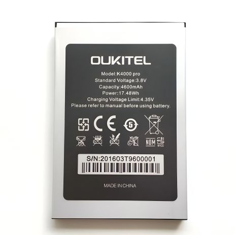 Акумулятор Oukitel K4000 [Original PRC] 12 міс. гарантії