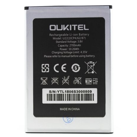 Акумулятор Oukitel U22 [Original PRC] 12 міс. гарантії