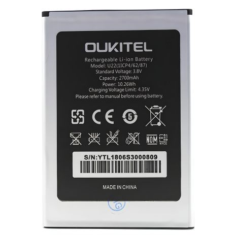 Акумулятор Oukitel U22 [Original PRC] 12 міс. гарантії