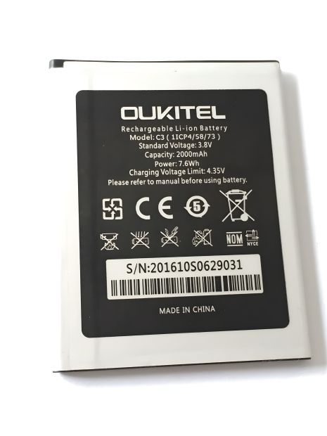 Акумулятор Oukitel C3/Bravis A503 Joy [Original PRC] 12 міс. гарантії