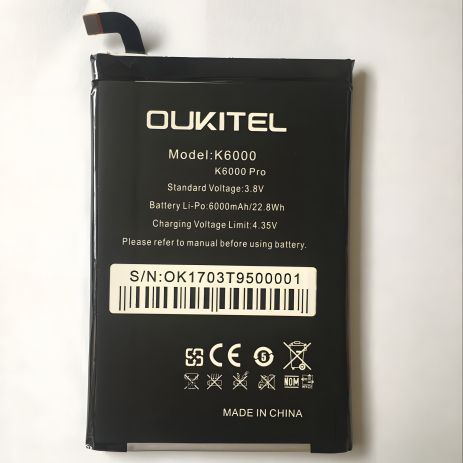 Акумулятор Oukitel K6000/K6000 Pro 6000 mAh [Original PRC] 12 міс. гарантії