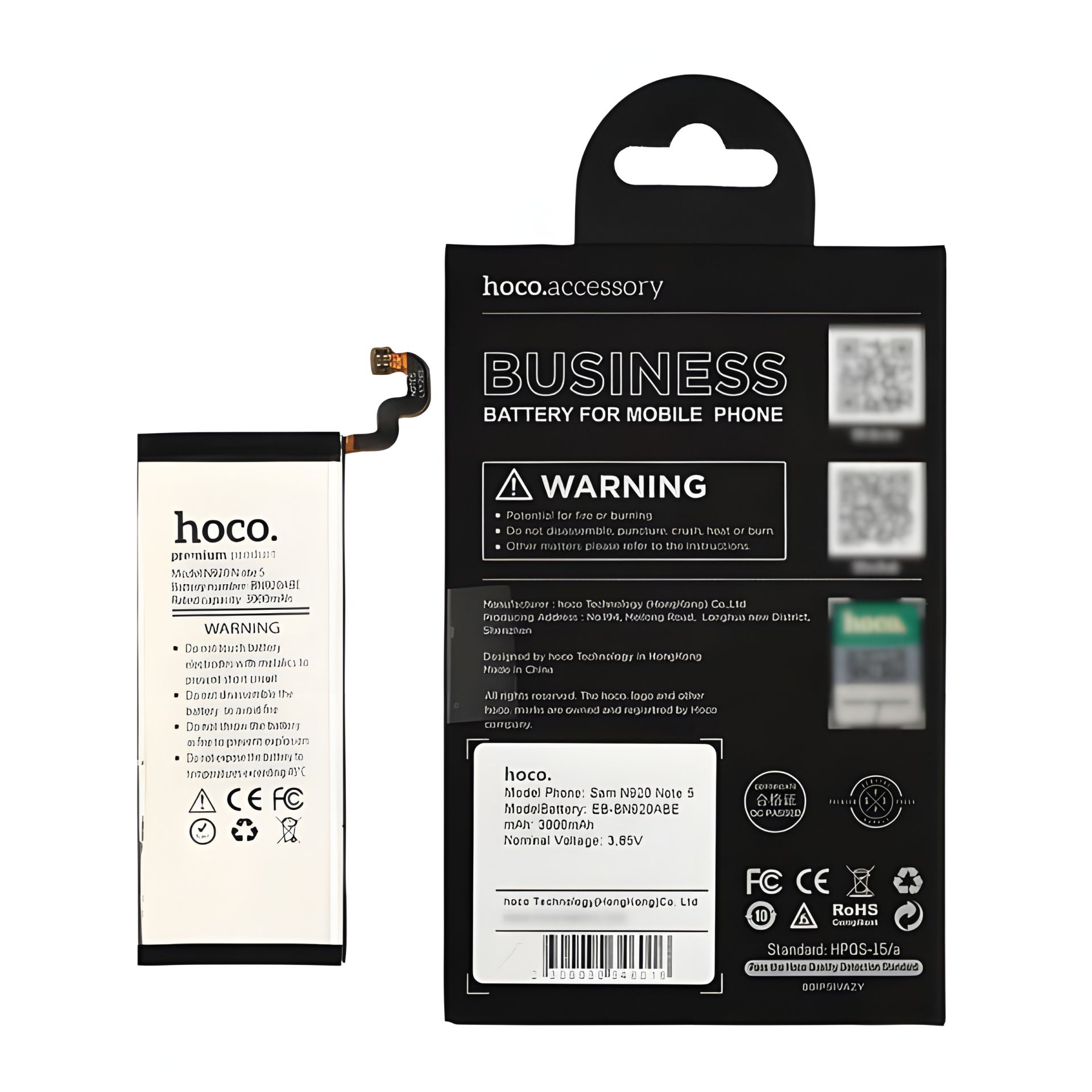 Аккумулятор Hoco Samsung EB-BN920ABE N920 Note 5 3000 mAh Аккумулятор Hoco Samsung EB-BN920ABE N920 Note 5 3000 mAh