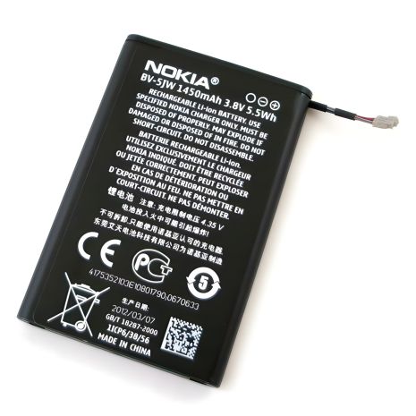 Акумулятор Nokia Lumia 800, N9 (BV-5JW) [Original] 12 міс. гарантії - довговічний