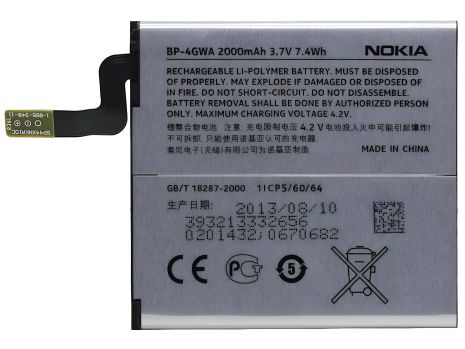 Аккумулятор для Nokia BP-4GWA / Lumia 720 [Original] 12 мес. гарантии