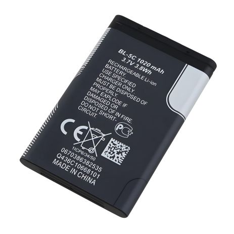 Аккумулятор Nokia C2-07 (BL-5C 1020 mAh) [Original PRC], 12 мес. гарантии