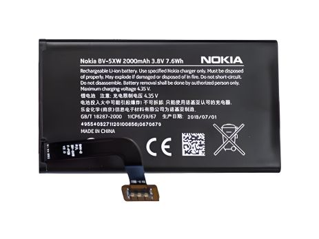 Акумулятор Nokia Lumia 1020 (BV-5XW) [Original PRC] 12 міс. гарантії