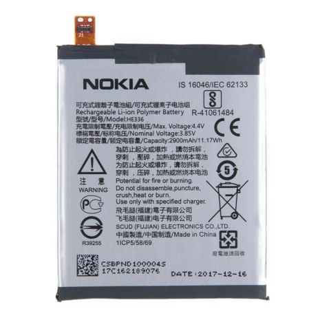 Акумулятор Nokia HE336/HE321/Nokia 5 Dual Sim (TA-1024, TA-1027, TA-1044, TA-1053) [Original PRC] 12 міс. гарантії