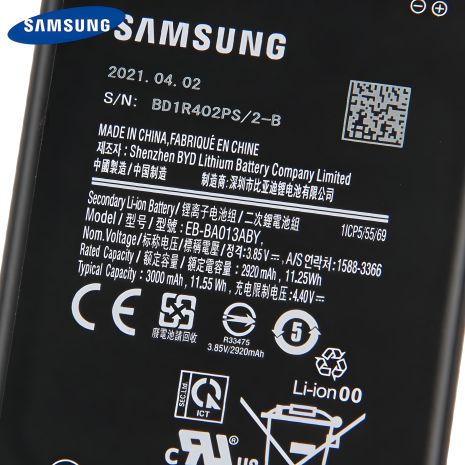 Оригінальний акумулятор Samsung EB-BA013ABY для A01 та M01 2020 - 3000 mAh, 12 міс. гарантії Оригінальний акумулятор Samsung EB-BA013ABY для A01 та M01 2020 - 3000 mAh, 12 міс. гарантії