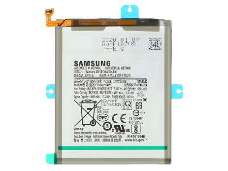 Оригинальный аккумулятор 12 мес. гарантии для Samsung A71 A715 (2020) EB-BA715ABY Оригинальный аккумулятор 12 мес. гарантии для Samsung A71 A715 (2020) EB-BA715ABY