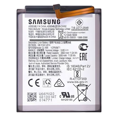 Аккумулятор для Samsung QL1695 A015 A01 2020 [Original] 12 мес. гарантии