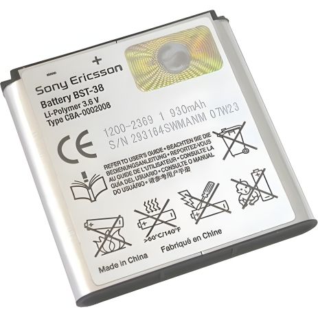 Аккумулятор для Sony Ericsson BST-38 [Original PRC] 12 мес. гарантии