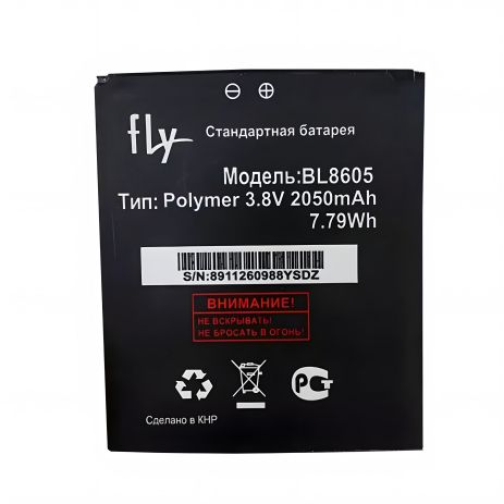 Оригинальный аккумулятор для Fly BL8605 / FS502 с гарантией 12 мес. Оригинальный аккумулятор для Fly BL8605 / FS502 с гарантией 12 мес.