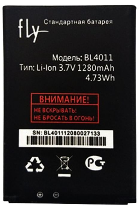 Акумулятор Fly BL4011 (Fly IQ235 Uno) 1280 mAh [Original PRC] 12 міс. гарантії