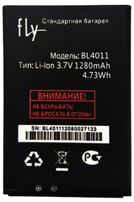 Аккумулятор для Fly BL4011 (Fly IQ235 Uno) 1280 mAh [Original PRC] 12 мес. гарантии