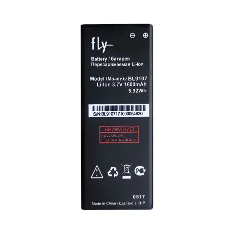 Акумулятор Fly BL9107 (5S) [Original PRC] 12 міс. гарантії