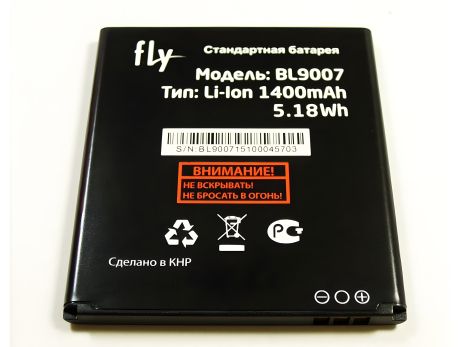 Акумулятор Fly BL9007 (1400mAh) FS402 Stratus 2 [Original PRC] 12 міс. гарантії