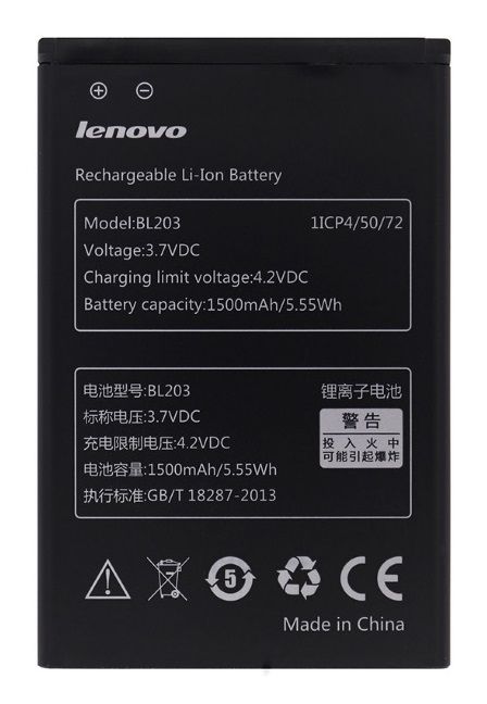 Акумулятор Lenovo BL203 – A208, A369, A308, A238, A316 [Original PRC] 12 міс. гарантії