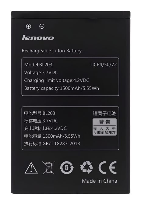 Lenovo BL203 Акумулятор – A208, A369, A308, A238, A316 [Original PRC] 12 міс. гарантії