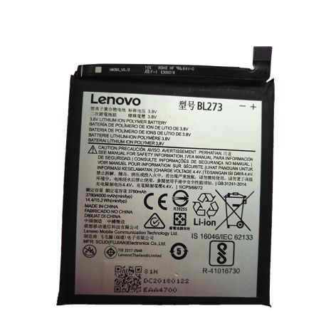 Акумулятор для Lenovo BL273/K8 Plus/K6 Note [Original PRC] 12 міс. гарантії