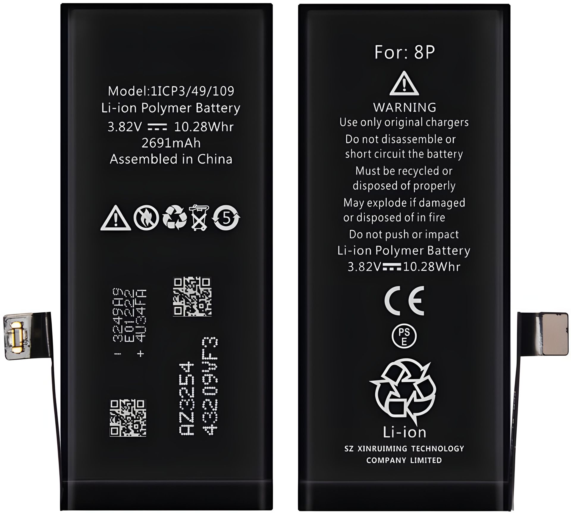 XRM Π°ΠΊΠΊΡΠΌΡΠ»ΡΡΠΎΡ Π΄Π»Ρ iPhone 8Plus 2691 mAh XRM Π°ΠΊΠΊΡΠΌΡΠ»ΡΡΠΎΡ Π΄Π»Ρ iPhone 8Plus 2691 mAh