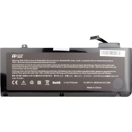 Акумулятори PowerPlant для ноутбуків APPLE MacBook Pro 13" (A1322) 10.95V 63.5Wh Акумулятори PowerPlant для ноутбуків APPLE MacBook Pro 13" (A1322) 10.95V 63.5Wh