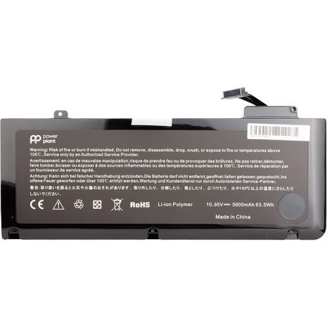 Акумулятори PowerPlant для ноутбуків APPLE MacBook Pro 13" (A1322) 10.95V 63.5Wh Акумулятори PowerPlant для ноутбуків APPLE MacBook Pro 13" (A1322) 10.95V 63.5Wh