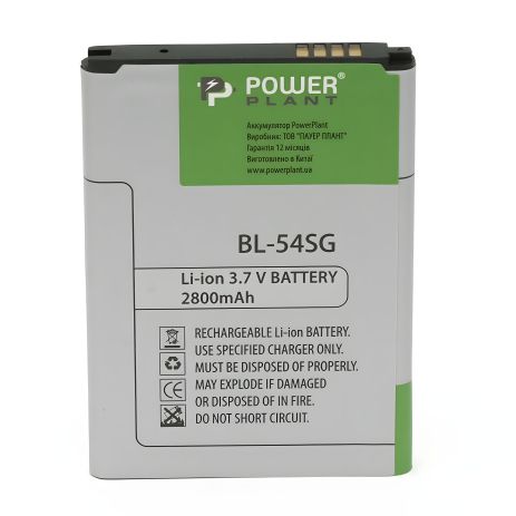 Акумулятор PowerPlant LG G2, F320, VS980 (BL-54SG), 2800mAh Акумулятор PowerPlant LG G2, F320, VS980 (BL-54SG), 2800mAh