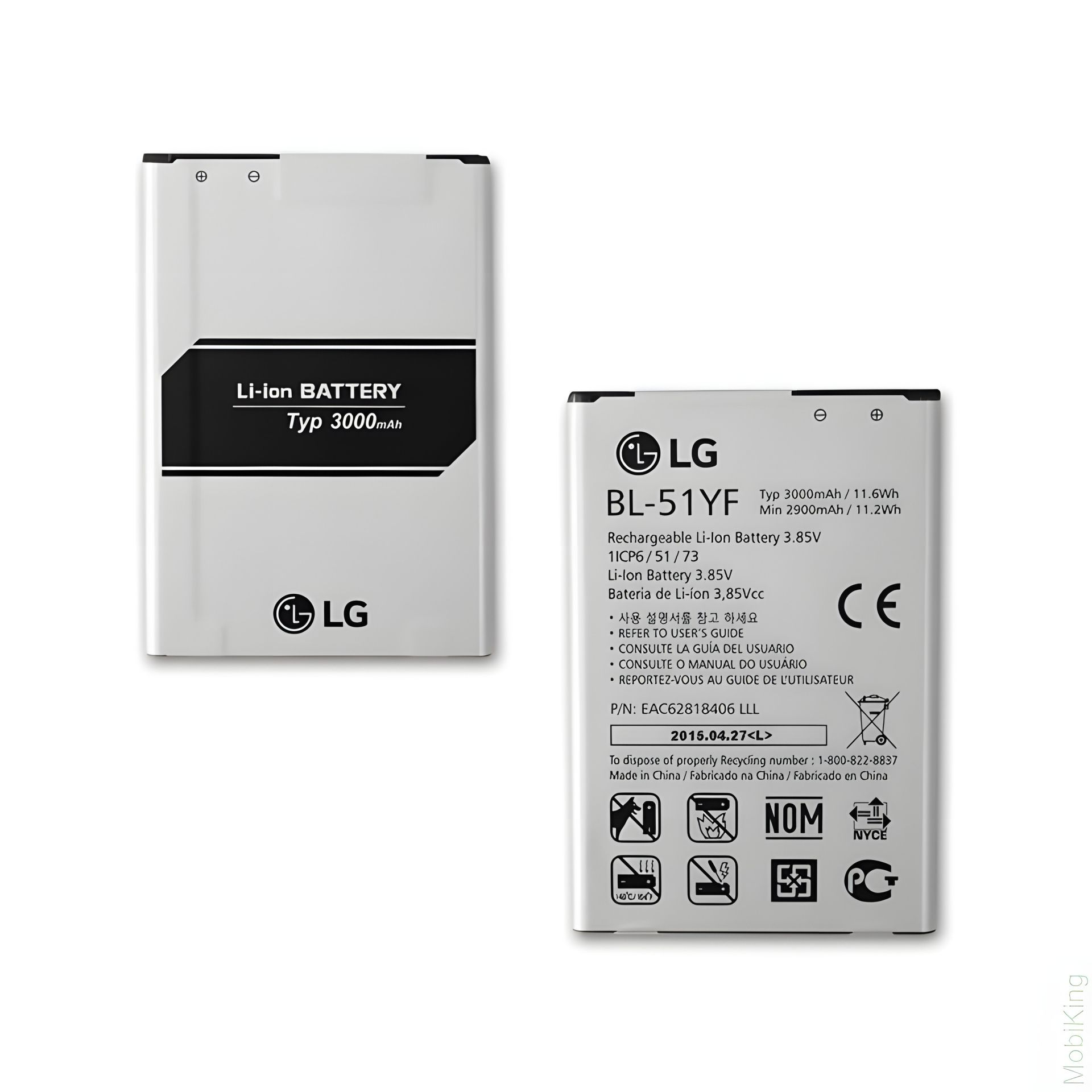 LG G4 Акумулятор BL-51YF Original PRC, 12 міс. гарантії, 3000 mAh LG G4 Акумулятор BL-51YF Original PRC, 12 міс. гарантії, 3000 mAh