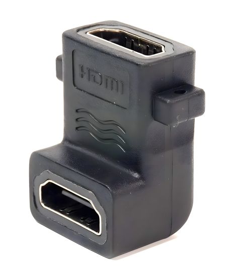 Перехідник PowerPlant HDMI AF-HDMI AF, панельний кутовий