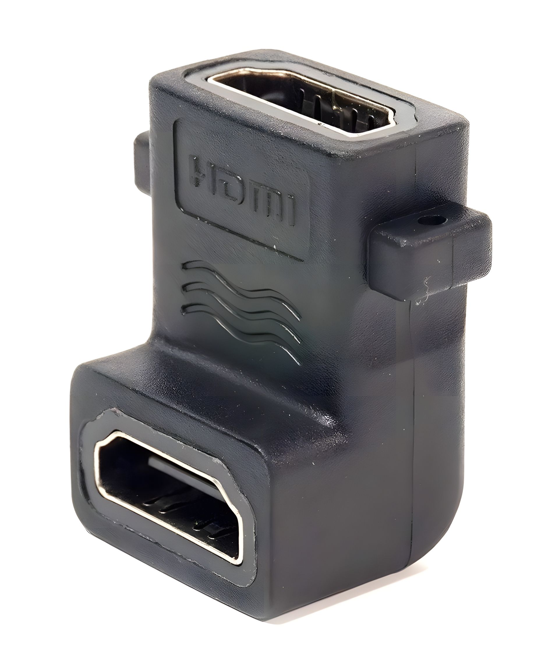 Перехідник PowerPlant HDMI AF-HDMI AF, панельний кутовий Перехідник PowerPlant HDMI AF-HDMI AF, панельний кутовий