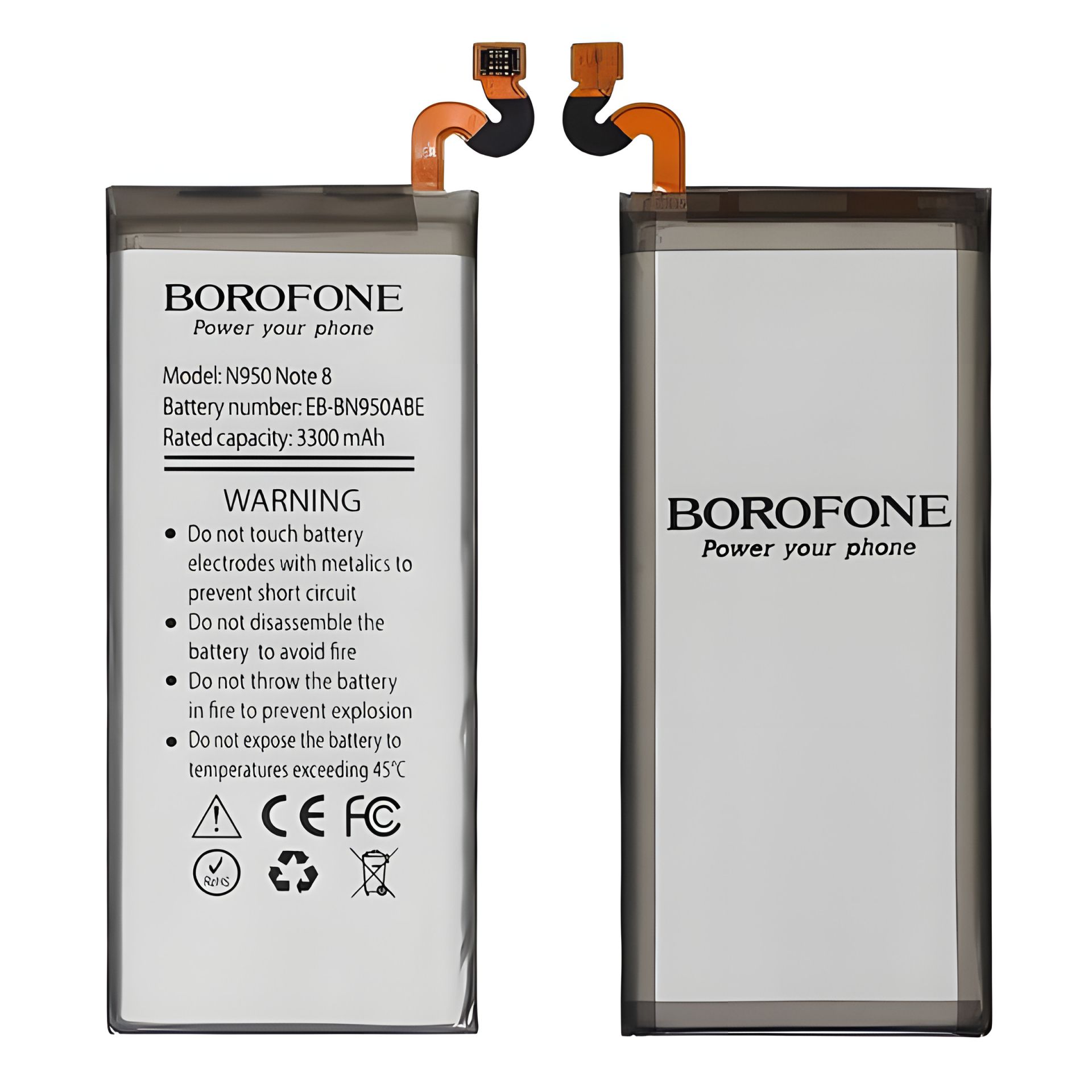 Borofone акумулятор EB-BN950ABA/ABE для Samsung N950 Note 8 Borofone акумулятор EB-BN950ABA/ABE для Samsung N950 Note 8