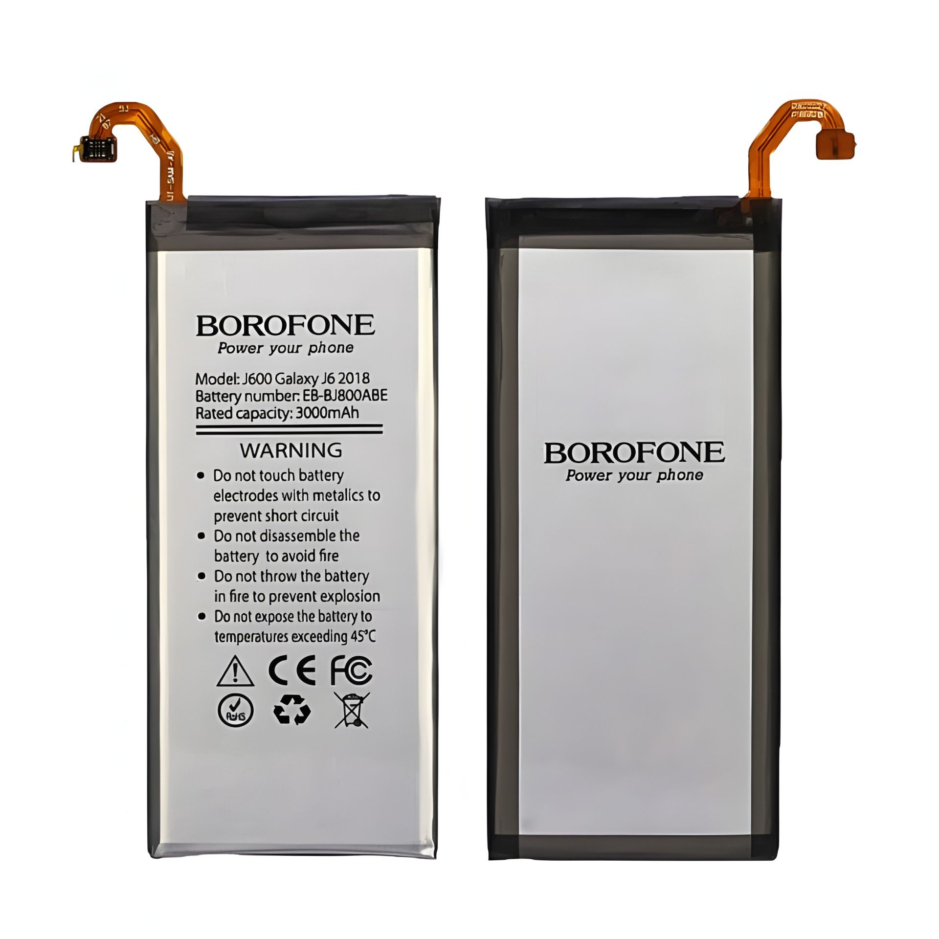 Аккумулятор Borofone EB-BJ800ABE для Samsung J800 J8/ J600 J6 (2018)/ A6 (2018) Аккумулятор Borofone EB-BJ800ABE для Samsung J800 J8/ J600 J6 (2018)/ A6 (2018)