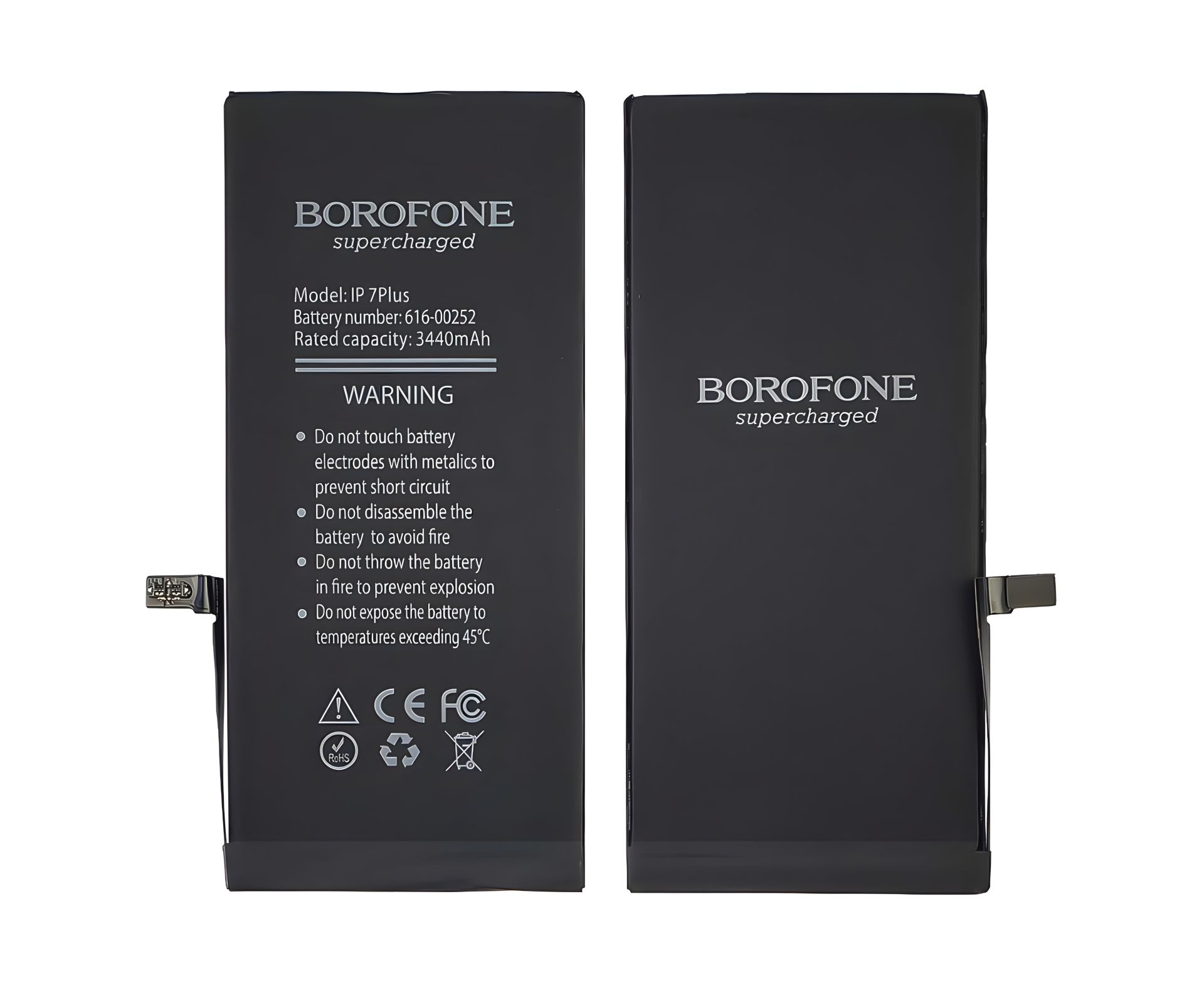 Акумулятор Borofone для Apple iPhone 7 Plus, посилений (3440 mAh) Акумулятор Borofone для Apple iPhone 7 Plus, посилений (3440 mAh)