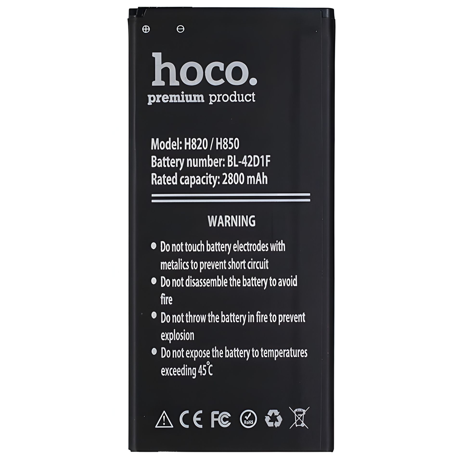 Акумулятор Hoco BL-42D1F для LG H820/G5/H830/H850 Акумулятор Hoco BL-42D1F для LG H820/G5/H830/H850