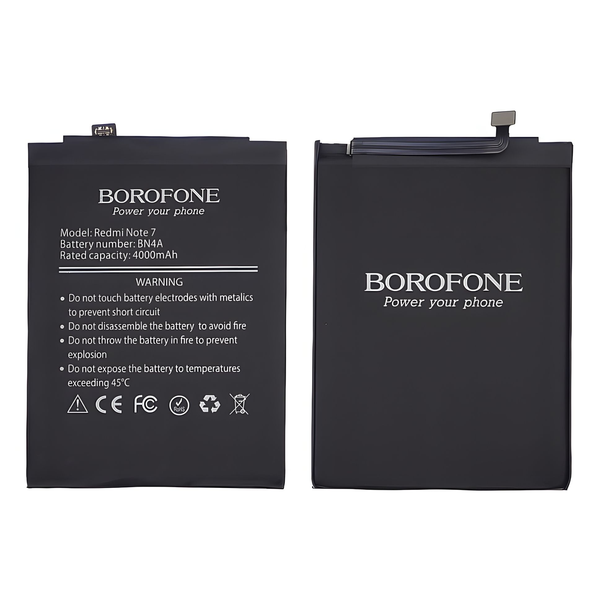 Аккумулятор Borofone BN4A для смартфона Xiaomi Redmi Note 7 Аккумулятор Borofone BN4A для смартфона Xiaomi Redmi Note 7