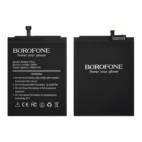Аккумулятор Borofone BN44 для смартфона Xiaomi Redmi 5 Plus Аккумулятор Borofone BN44 для смартфона Xiaomi Redmi 5 Plus