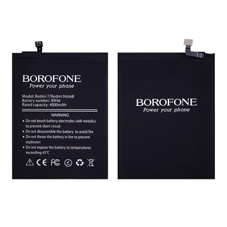 Аккумулятор Borofone BN46 для моделей Xiaomi Redmi 7, Redmi Note 8, Note 6, Note 8T Аккумулятор Borofone BN46 для моделей Xiaomi Redmi 7, Redmi Note 8, Note 6, Note 8T