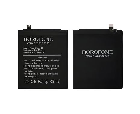 Акумулятор Borofone BN43 Xiaomi Redmi Note 4X / Redmi Note 4 Global Snapdragon Version Акумулятор Borofone BN43 Xiaomi Redmi Note 4X / Redmi Note 4 Global Snapdragon Version