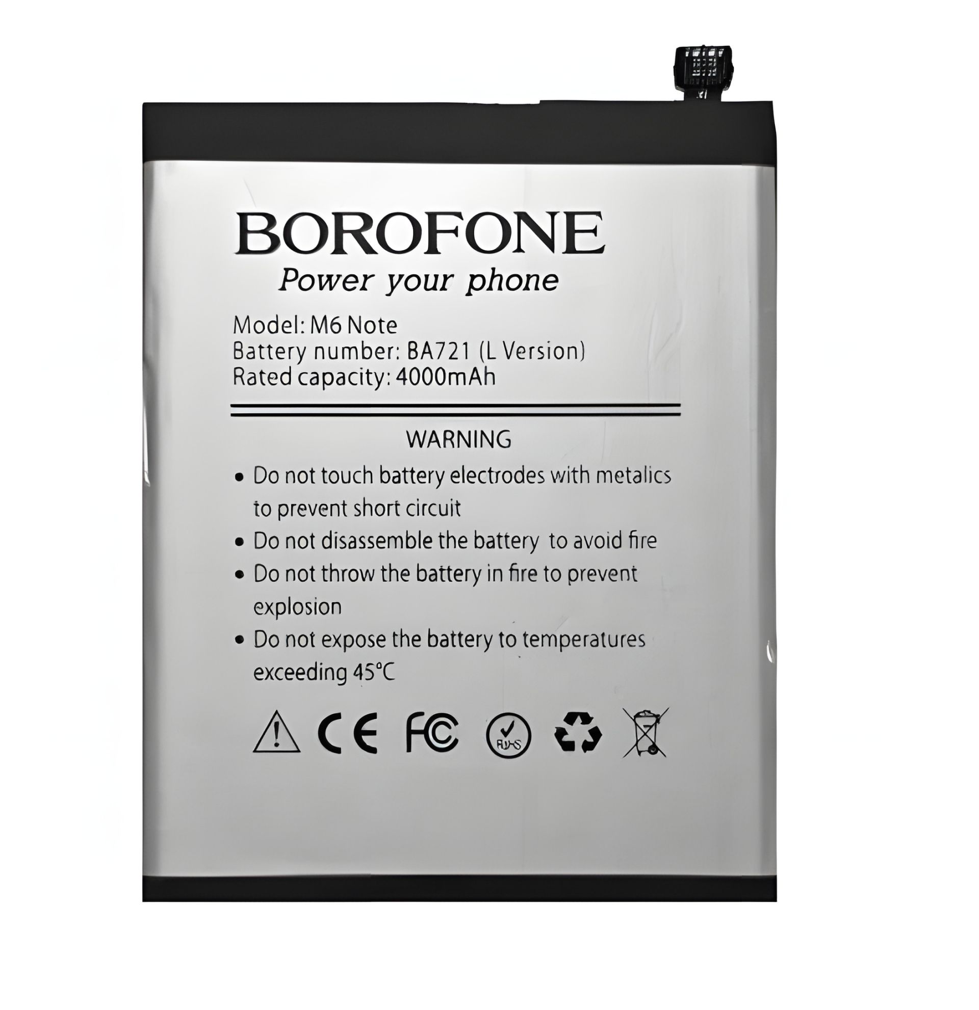 Акумулятор Borofone BA721 для Meizu M6 Note Superior Акумулятор Borofone BA721 для Meizu M6 Note Superior