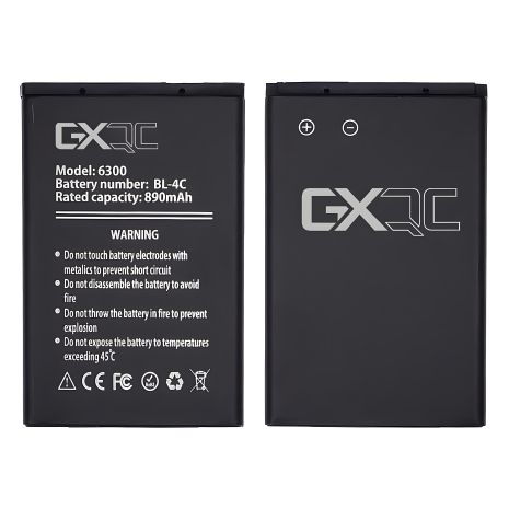 Акумулятор GX BL-4C для Nokia 6300/5100/6100/6260/7200/7270/7610/X2-00/C2-05 Акумулятор GX BL-4C для Nokia 6300/5100/6100/6260/7200/7270/7610/X2-00/C2-05