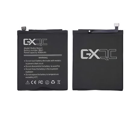 Акумулятор GX BN41 для Xiaomi Redmi Note 4 (China Version, MediaTek, MTK) 4100 mAh Акумулятор GX BN41 для Xiaomi Redmi Note 4 (China Version, MediaTek, MTK) 4100 mAh