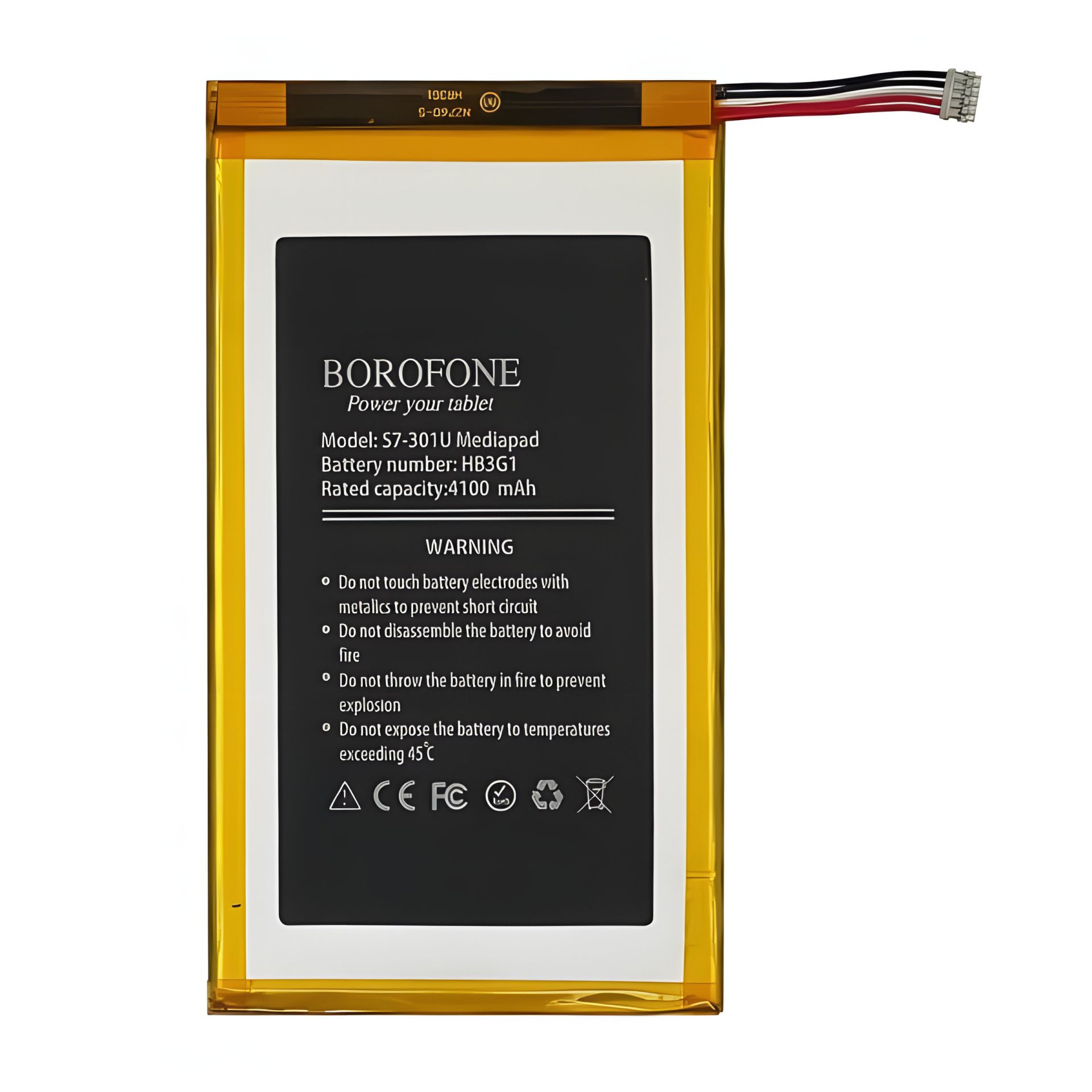 Borofone HB3G1 Акумулятор для Huawei S7-301U Mediapad Borofone HB3G1 Акумулятор для Huawei S7-301U Mediapad