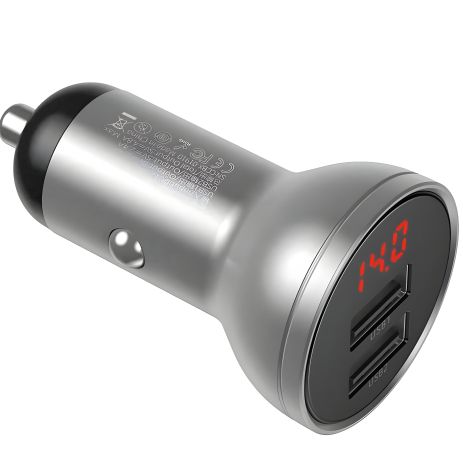 ΠΠ²ΡΠΎΠΌΠΎΠ±ΡΠ»ΡΠ½Π΅ ΠΠ£ Baseus Digital Display CCBX-0G 2.4A Black-Gray ΠΠ²ΡΠΎΠΌΠΎΠ±ΡΠ»ΡΠ½Π΅ ΠΠ£ Baseus Digital Display CCBX-0G 2.4A Black-Gray
