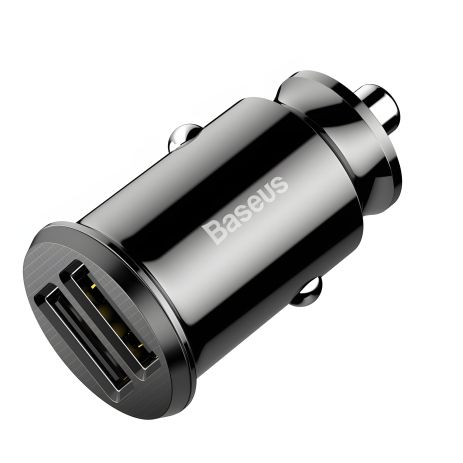 Автомобильное ЗУ Baseus Grain Dual CCALL-ML-01 3,1A Black Автомобильное ЗУ Baseus Grain Dual CCALL-ML-01 3,1A Black